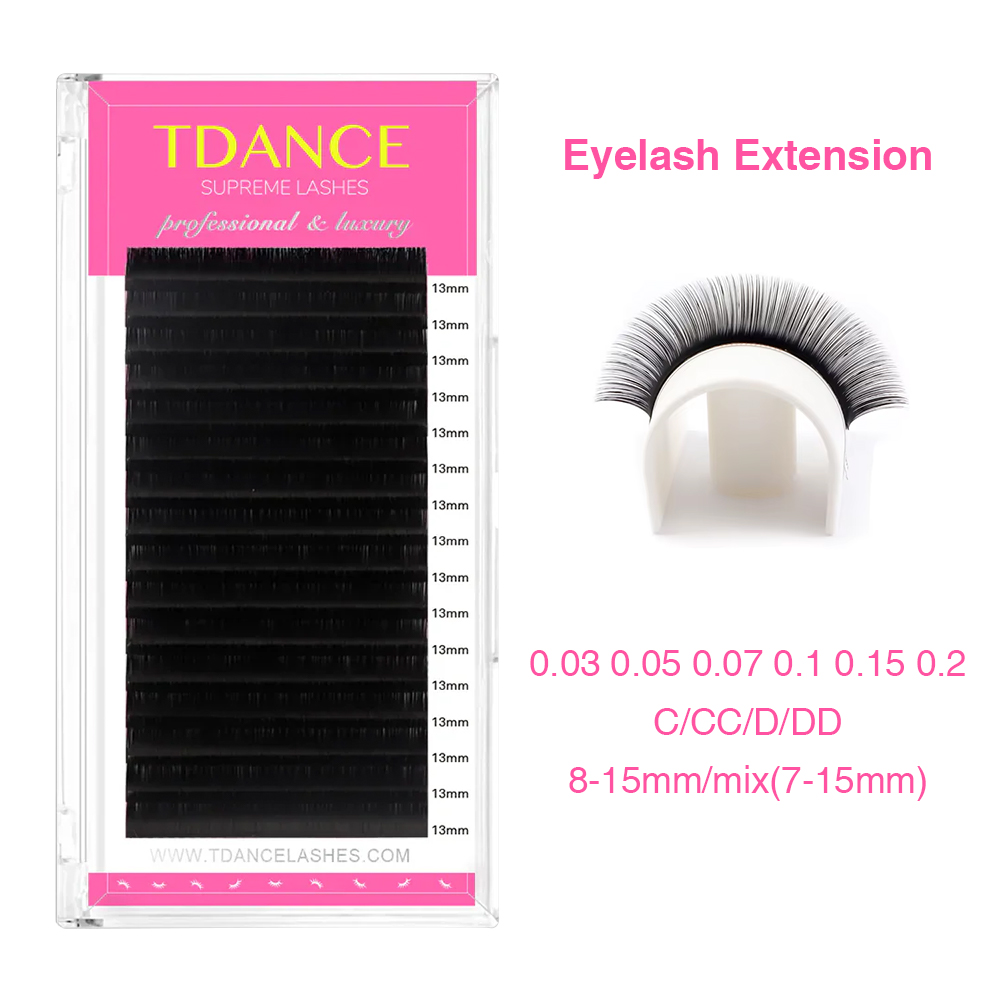 Eyelash Extension Human Hair - TDANCE Eyelash Extension 16Rows Korea PBT