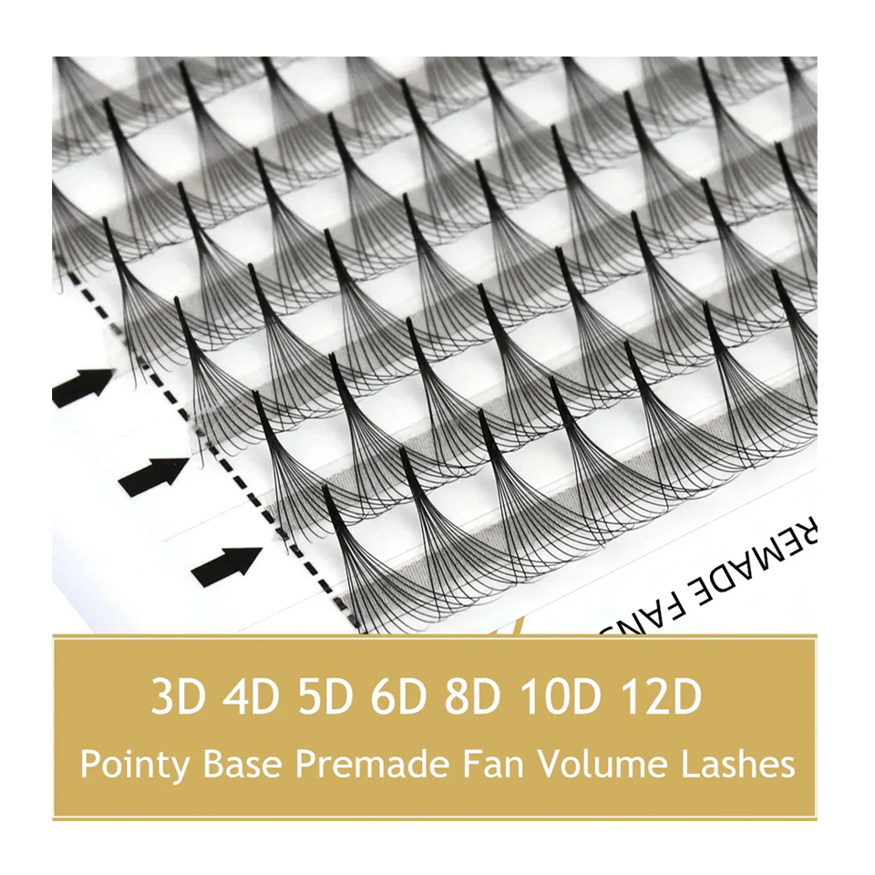 Eyelash Extension Look - RUJADE Pointy Narrow Base Premade Fans