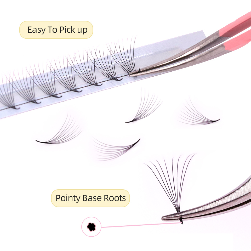 Sharp Narrow Stem Premade Fans - Eyelash Extension Russian ulasan dan harga