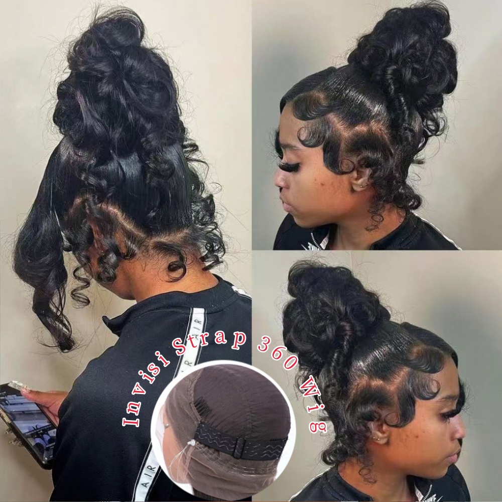 HD 360 Full Lace Wig with Invi - Eyelash Extension Natural Look ulasan dan harga