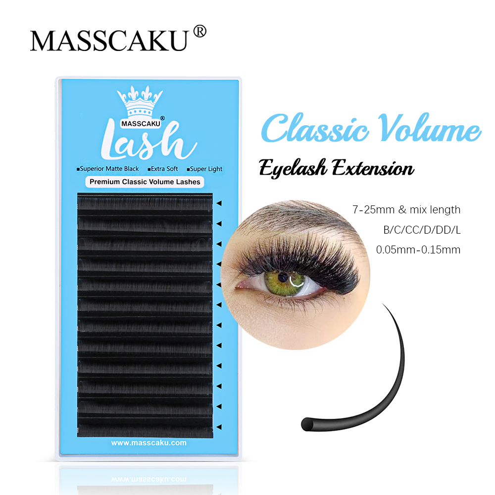 MASSCAKU 0.05/0.07/0.10/0.15mm - Eyelash Extension Russian ulasan dan harga