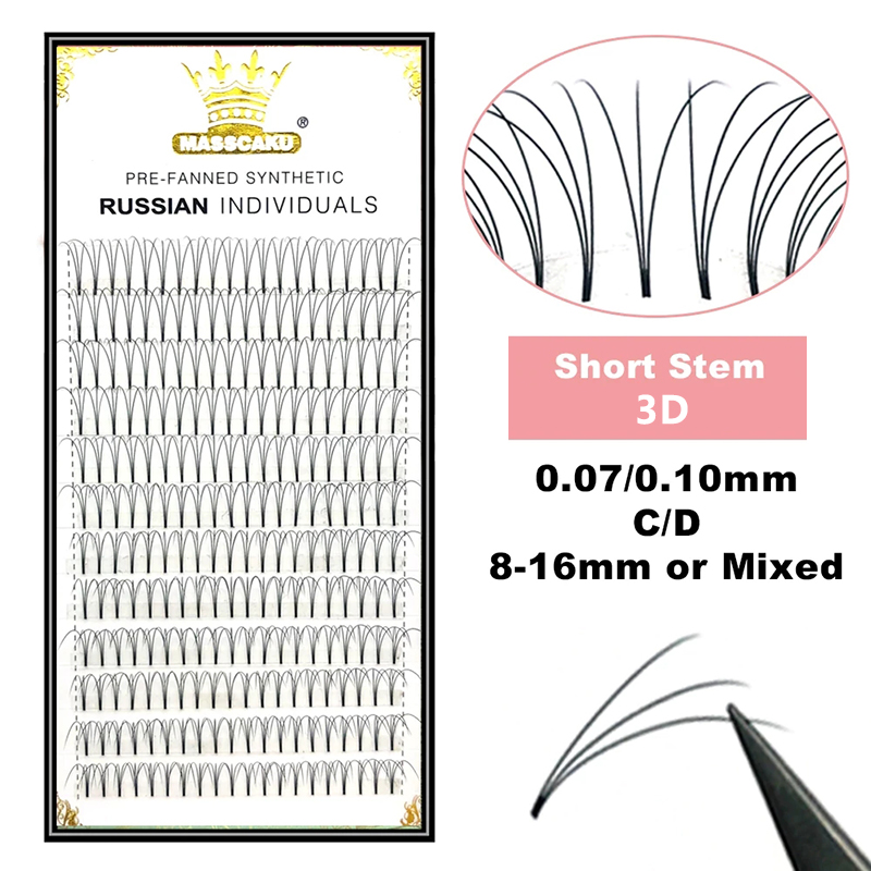 Wholesale 12 Lines 3D 4D 5D 6D - Eyelash Extension Russian ulasan dan harga