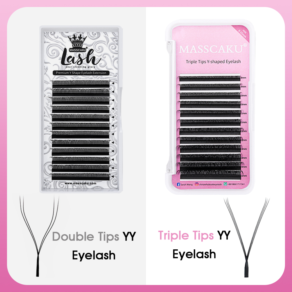 MASSCAKU Hot Selling Natural P - Eyelash Extension Russian ulasan dan harga