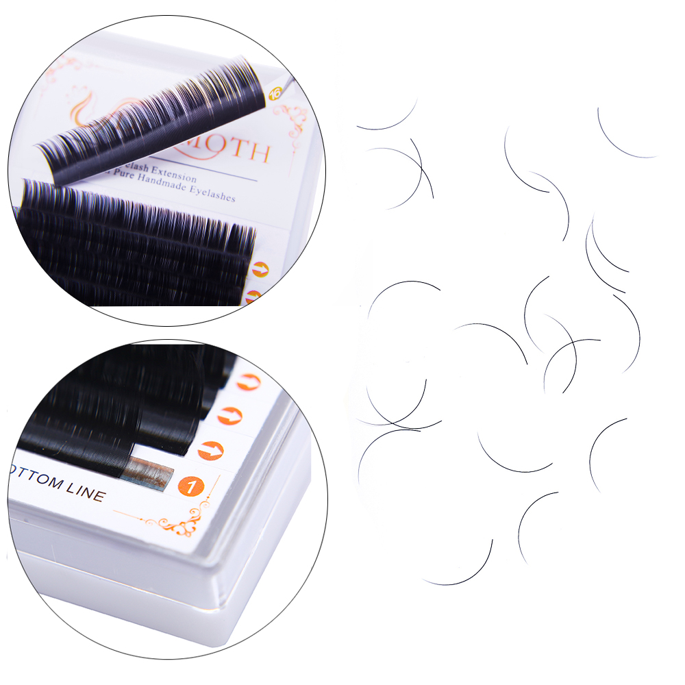 DOSMOTH 10 Boxes 16 Rows 7-16  - Eyelash Extension Human Hair ulasan dan harga